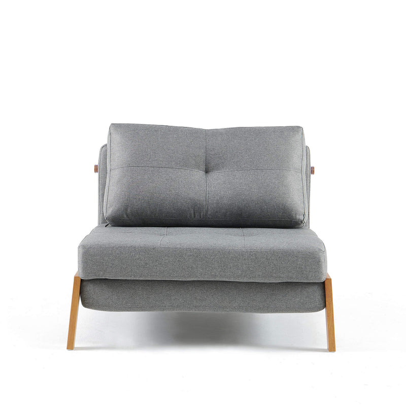 Clark Single Sofa Bed - Light Grey
