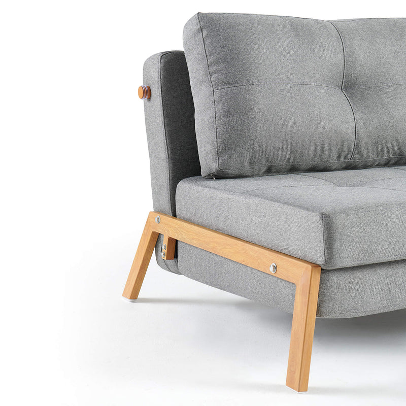 Clark Single Sofa Bed - Light Grey