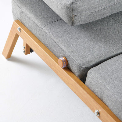 Clark Single Sofa Bed - Light Grey