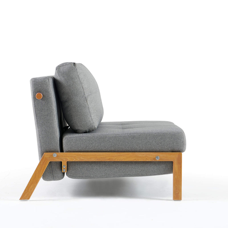 Clark Single Sofa Bed - Light Grey