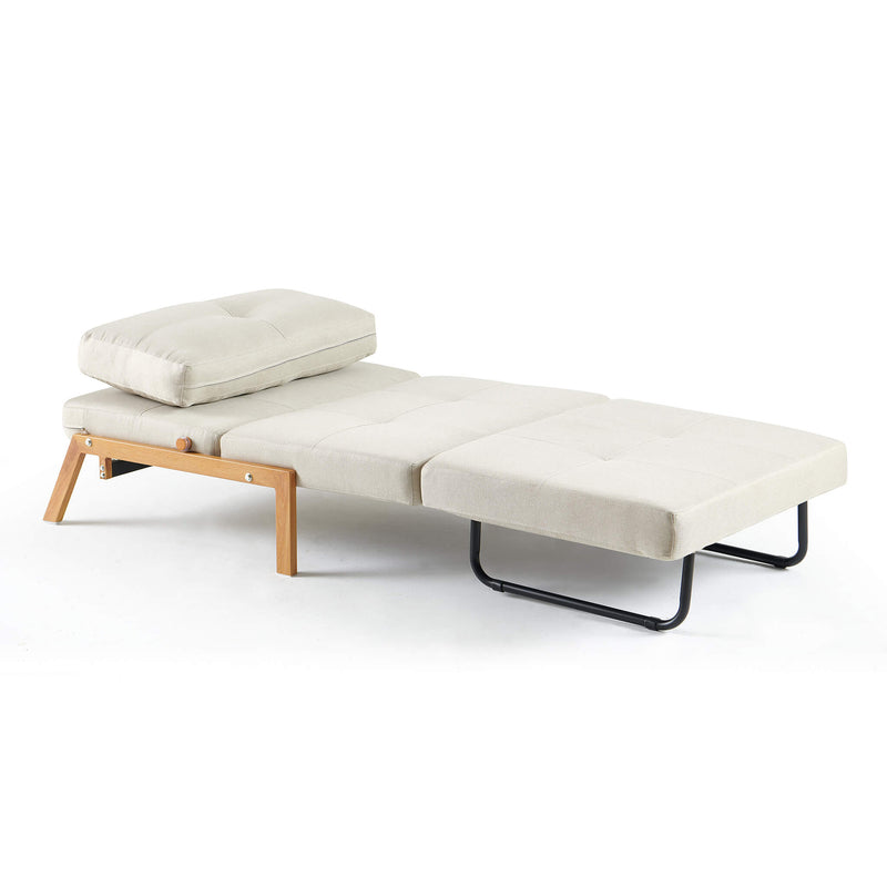 Clark Single Sofa Bed - Beige