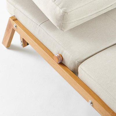 Clark Single Sofa Bed - Beige