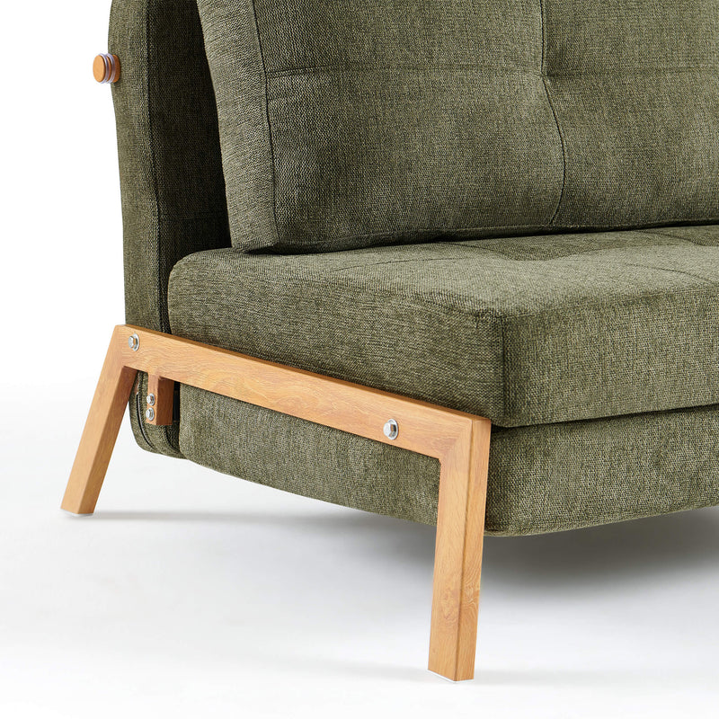 Clark Single Sofa Bed - Green