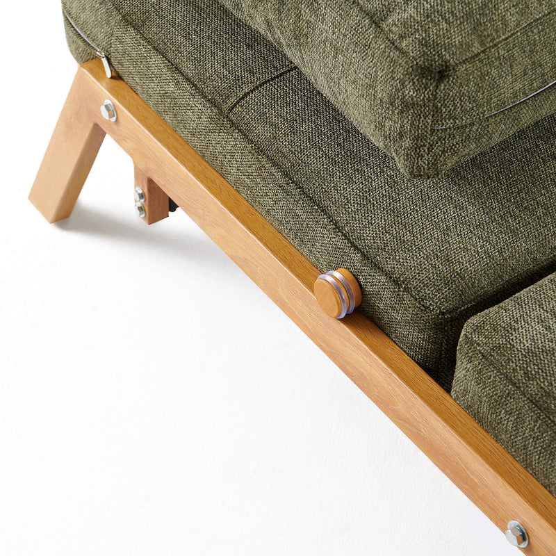 Clark Single Sofa Bed - Green