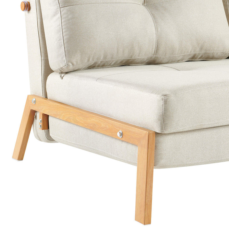 Clark 2 Seater Sofa Bed - Beige