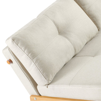 Clark 2 Seater Sofa Bed - Beige