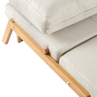 Clark 2 Seater Sofa Bed - Beige