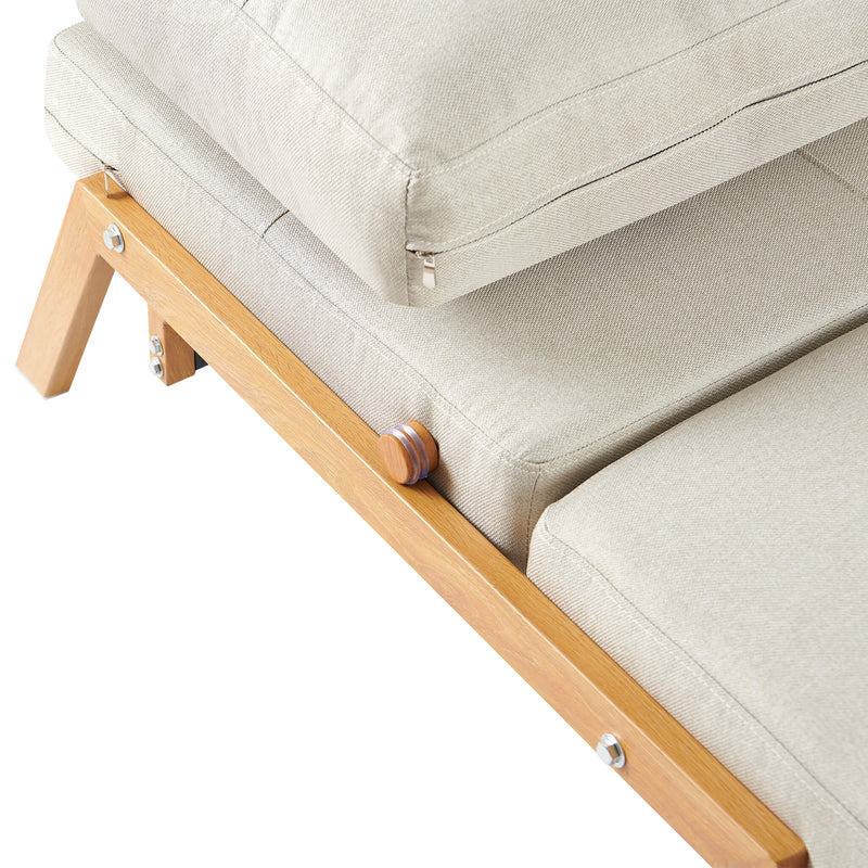 Clark 2 Seater Sofa Bed - Beige