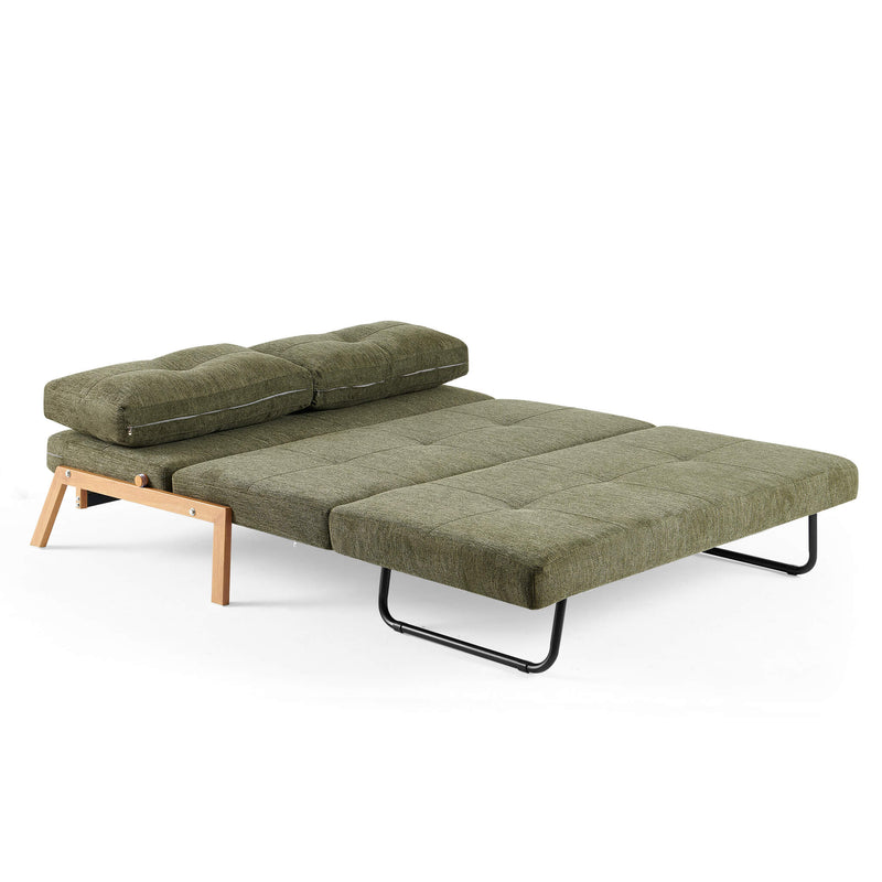 Clark 2 Seater Sofa Bed  - Green