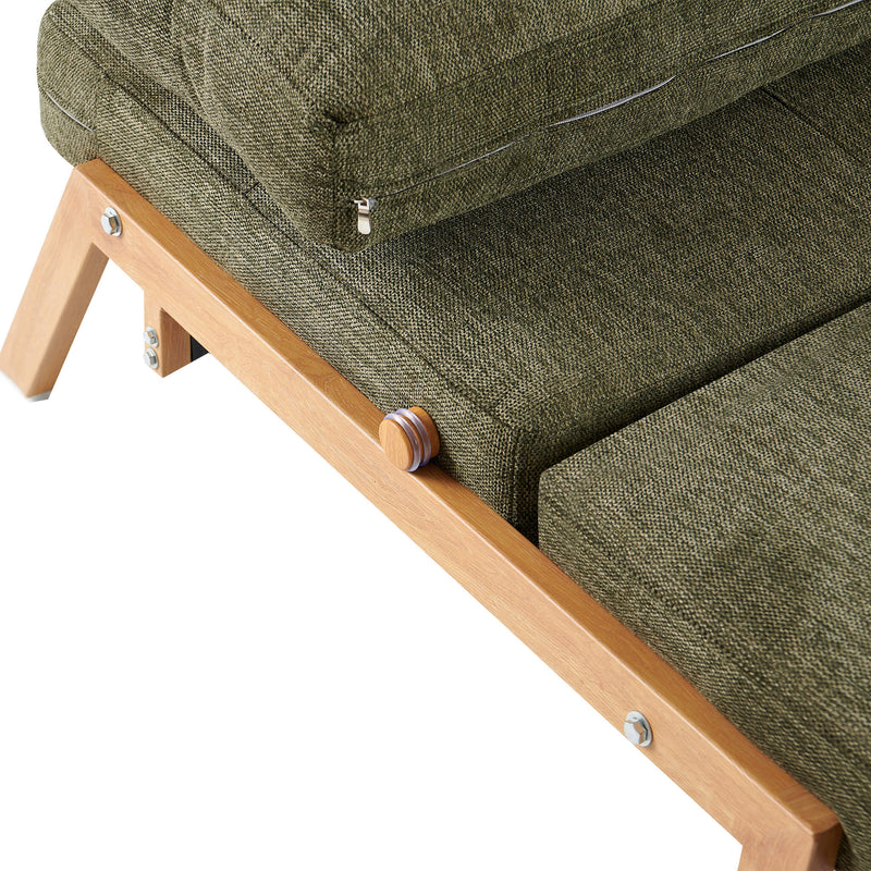 Clark 2 Seater Sofa Bed  - Green