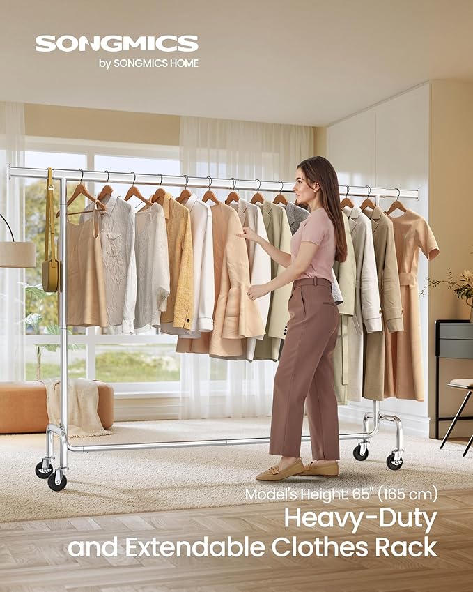 Adjustable Metal Garment Rack Large