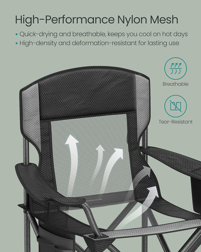 Folding Outdoor Camping Chair – Black