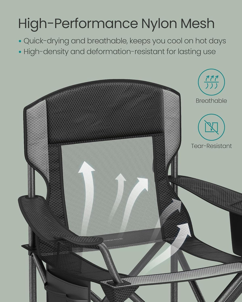 Folding Outdoor Camping Chair – Black