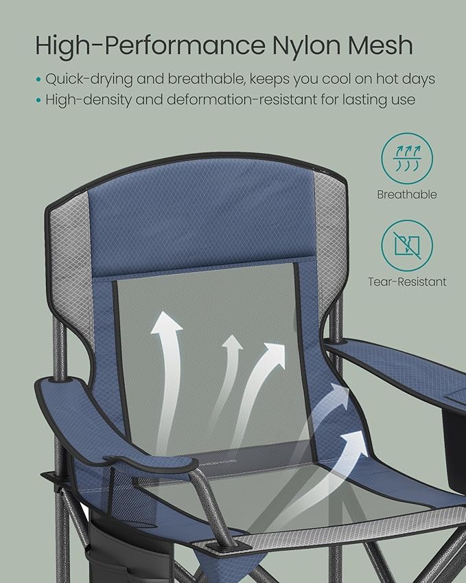 Folding Outdoor Camping Chair – Blue