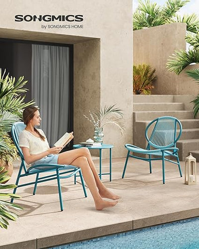 3-Piece Garden Furniture Set – Lake Blue