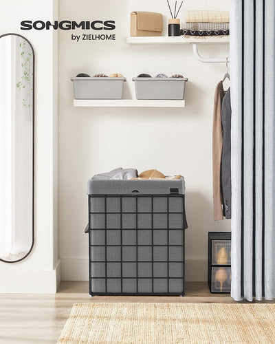 Laundry Basket 90L - Grey