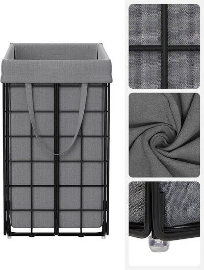 Laundry Basket 90L - Grey