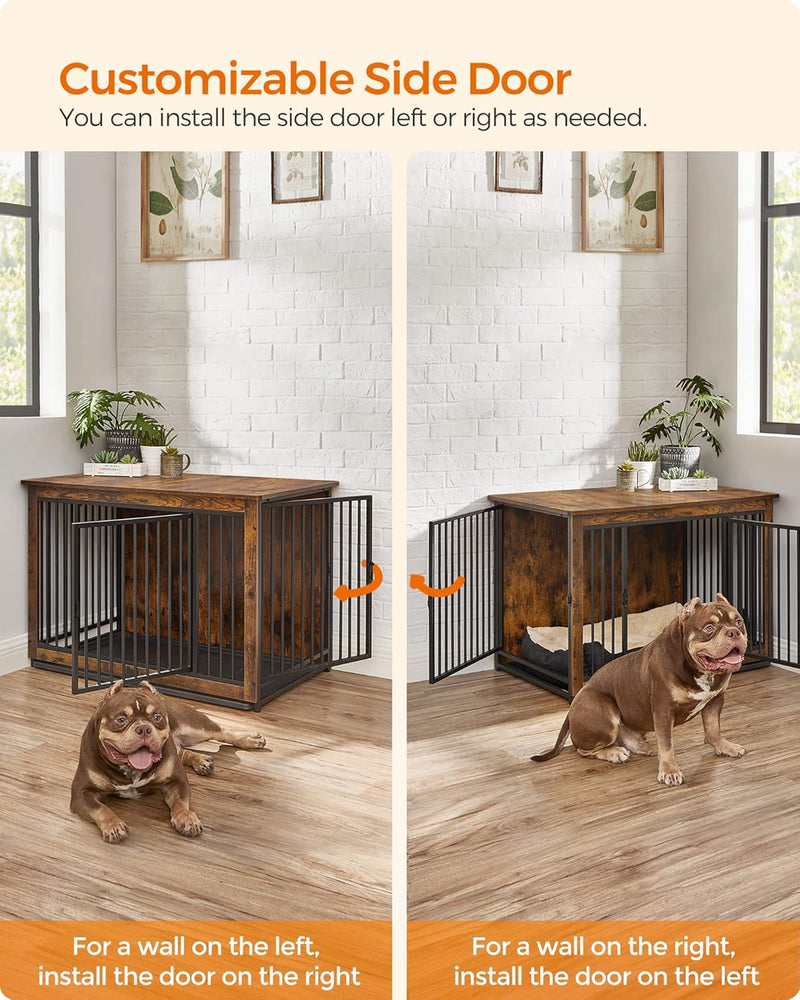 Dog Crate Furniture with Removable Tray