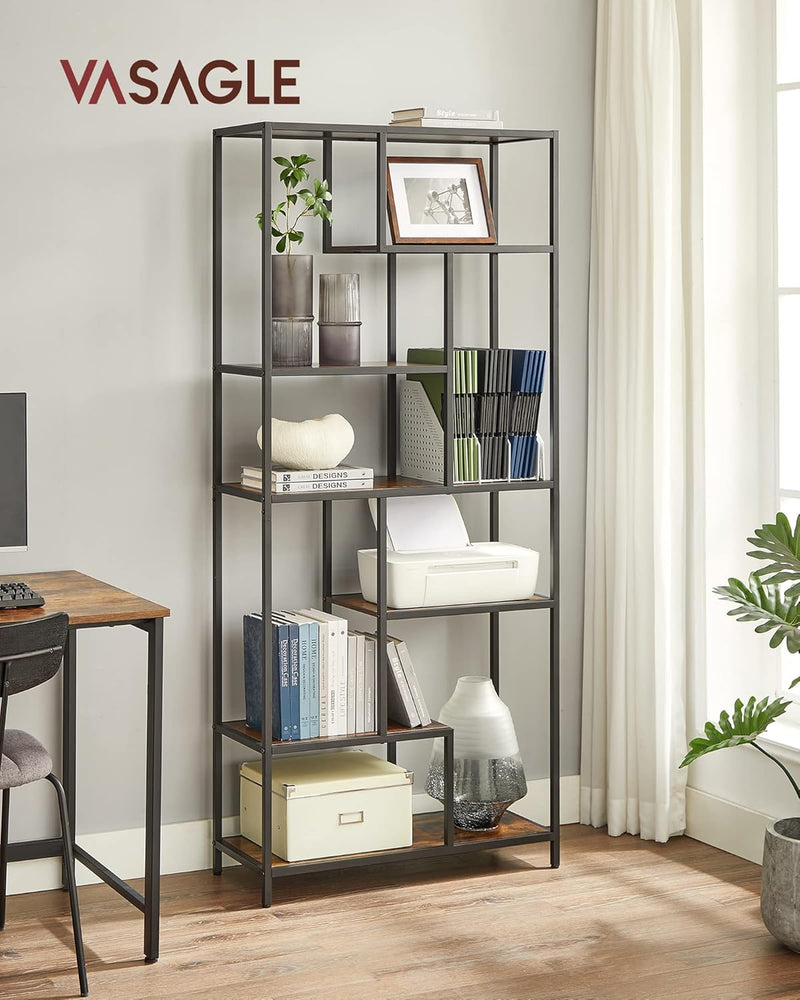 6-Tier Bookcase Display Shelf
