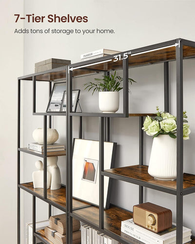 6-Tier Bookcase Display Shelf