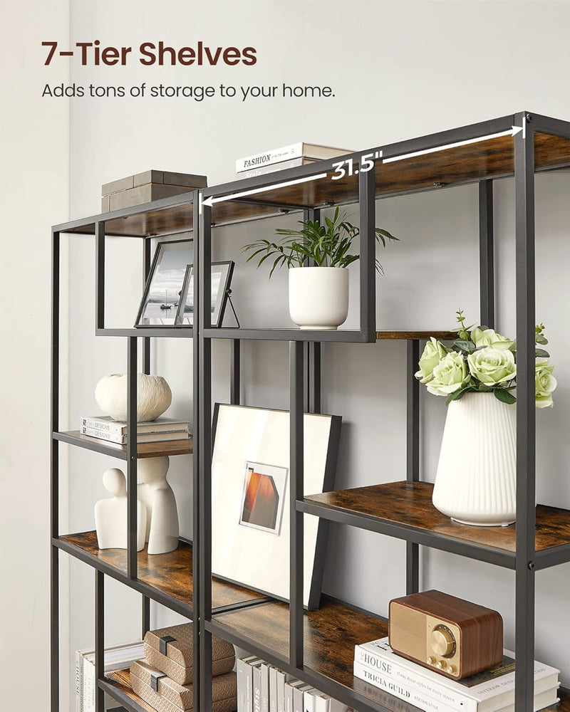 6-Tier Bookcase Display Shelf