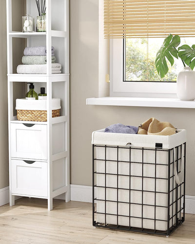 Laundry Basket 90L - White