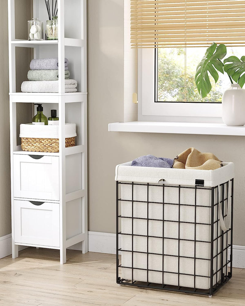 Laundry Basket 90L - White