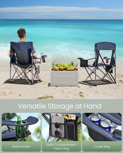 Folding Outdoor Camping Chair – Blue