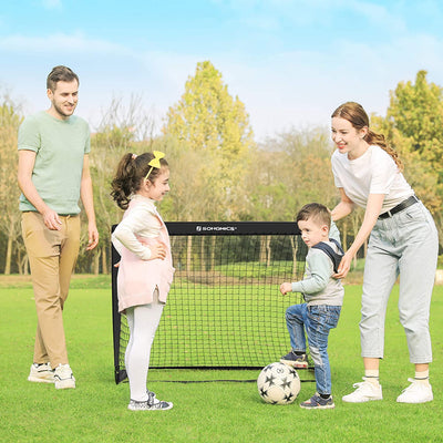 Children's Football Goal - Black (Set of 2)