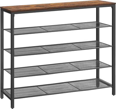 Vasagle Shoe Rack Storage 5 Tier Shelves - Brown