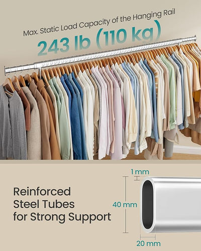 Adjustable Metal Garment Rack Large