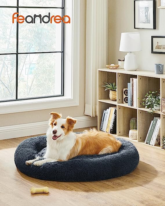 Fluffy Calming Pet Bed XX-Large - Dark Grey