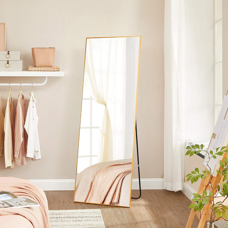 Free Standing Mirror - Gold