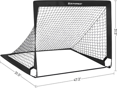 Children's Football Goal - Black (Set of 2)
