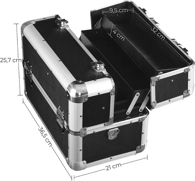 Aluminium Cosmetics Case with Carry Strap