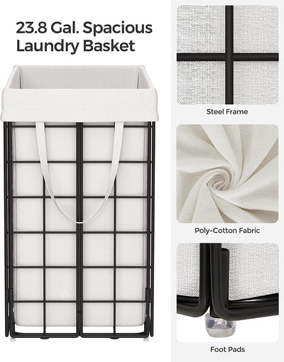 Laundry Basket 90L - White