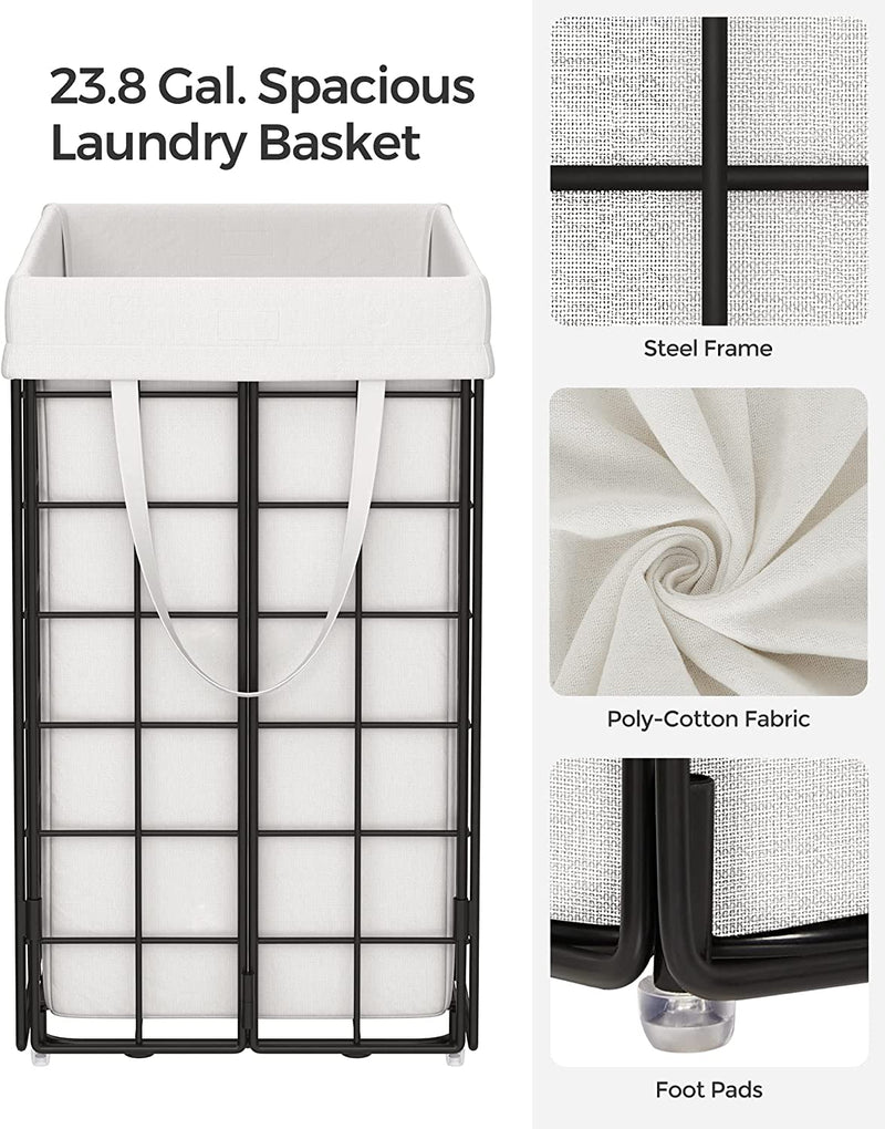 Laundry Basket 90L - White