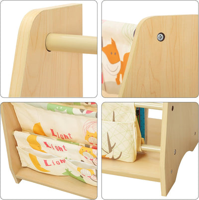 4-Tier Fabric Book Shelves