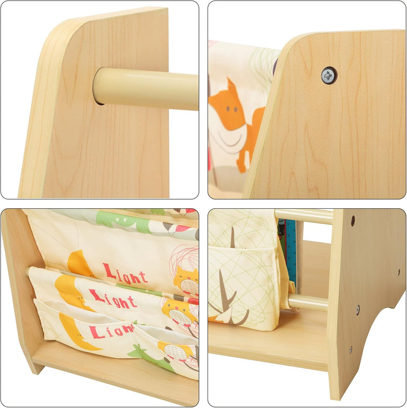 4-Tier Fabric Book Shelves