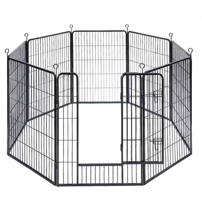 Heavy Duty Dog Playpen XX-Large Black