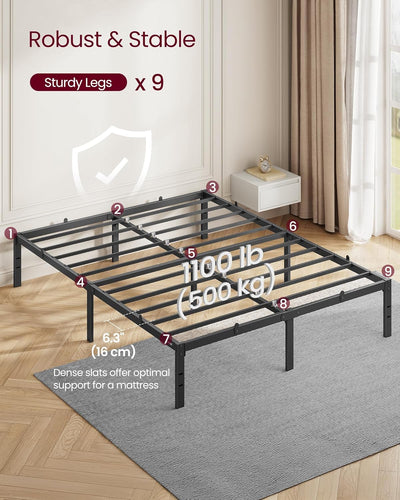 Modern Metal Bed Base – Double