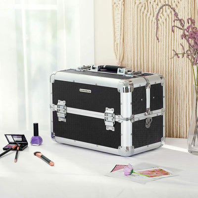 Aluminium Cosmetics Case with Carry Strap