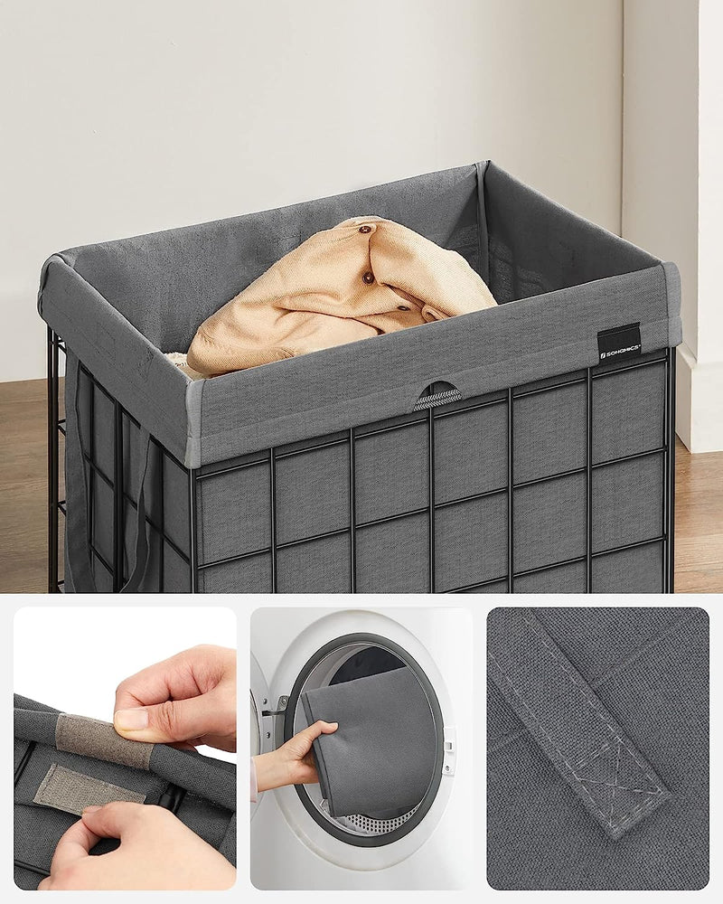 Laundry Basket 90L - Grey