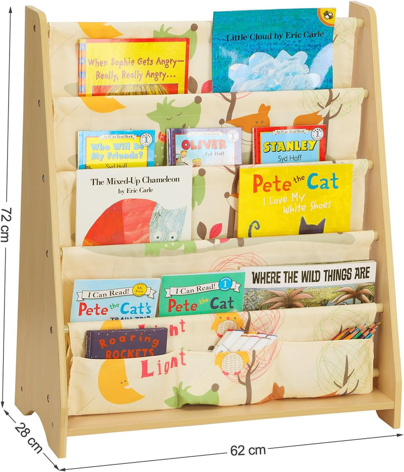 4-Tier Fabric Book Shelves