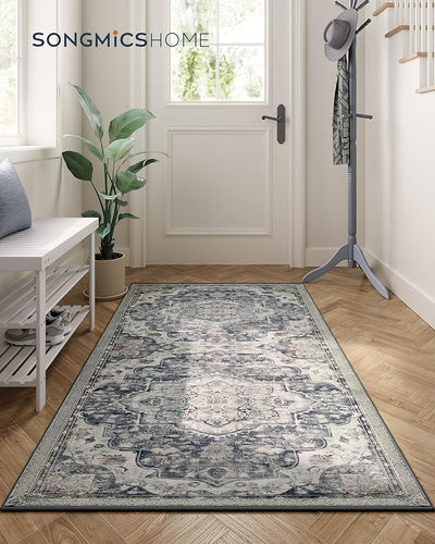 Traditional Vintage Style Rug 80 x 150 cm - Grey