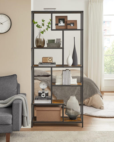 6-Tier Bookcase Display Shelf