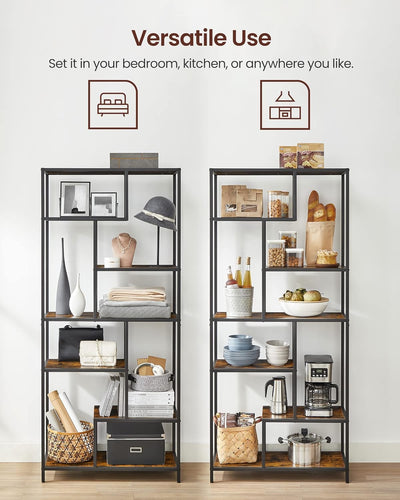 6-Tier Bookcase Display Shelf