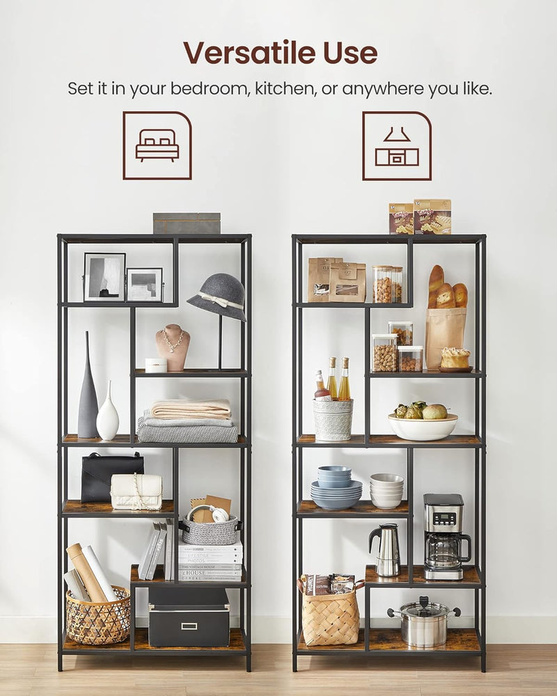 6-Tier Bookcase Display Shelf