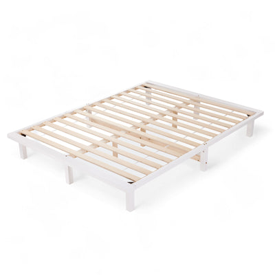Desmond Signature Sleep Bundle - Double Mattress + White Bed Frame