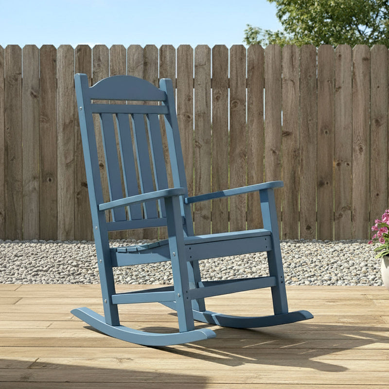 Adirondack Outdoor Rocking Chair - Blue